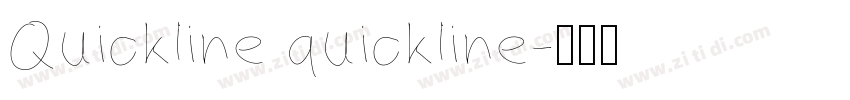 Quickline quickline字体转换